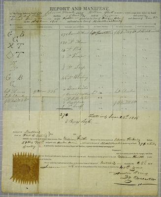 Hercules, Manifest, 28 June 1816