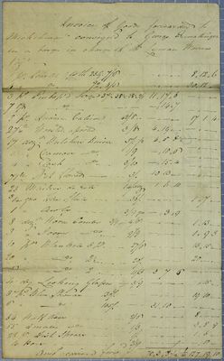 George Ermatinger, Invoice, 2 July 1818