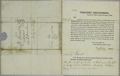 Treasury, Circular, 15 November 1819