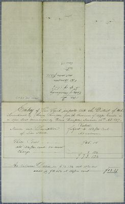 Thomas Thompson, Invoice, 14 November 1827