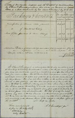 Charles Ermatinger, Invoice, 14 August 1828