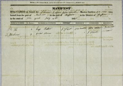 Eclipse, Manifest, 14 July 1830