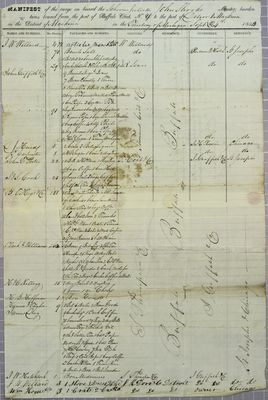 Juliette, Manifest, 24 September 1834