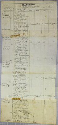 Ohio, Manifest, 24 September 1835