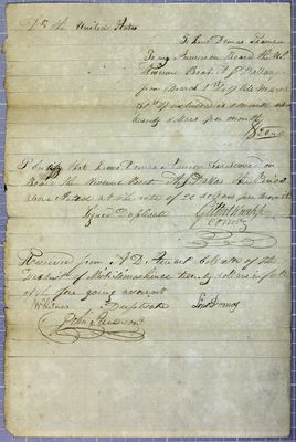 Receipt, Leno Domas, 31 March 1819