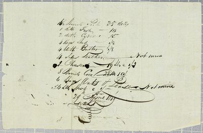 Manifest, boat, 29 April 1819