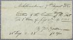 Gordon, Invoice, 7 August 1820