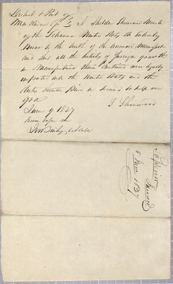 Oath, Sheldon Sherwood, Schooner Superior,  9 June 1827