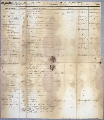 Manifest, Schooner Pilot, Manifest, 23 June 1831