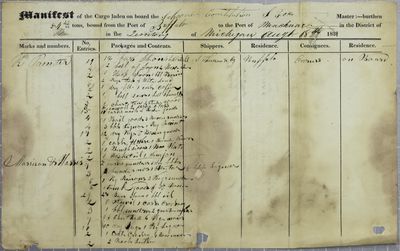 Constitution, Manifest, 18 August 1831