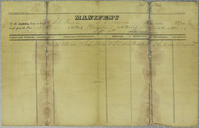 Aurora, Manifest, 10 September 1831