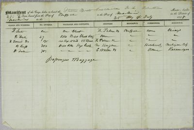 Constitution, Manifest, 25 July 1838