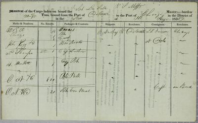 La Salle, Manifest, 5 August 1838