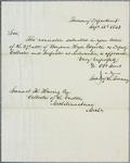 Treasury Department, letter, 15 September 1843