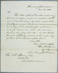 Treasury Department, letter, 24 October 1843