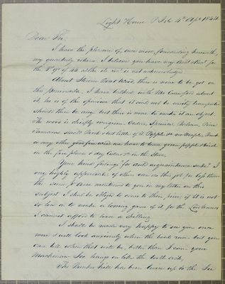 H. L. Woolsey, Letter, 4 April 1844