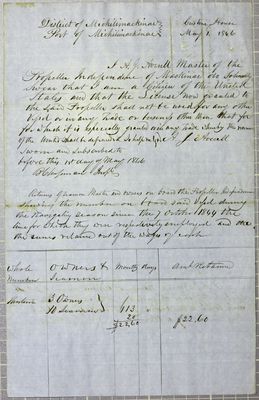 Independence, Manifest, 1 May 1846