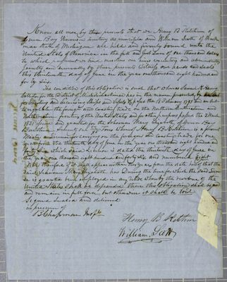 Mary Elizabeth, Manifest, 13 June 1846