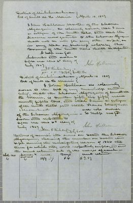 Algonquin, Oath, 14 April 1847