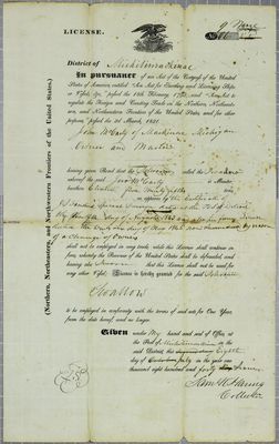 Swallow, License, 8 July 1847