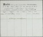 Niagara, Manifest, 24 May 1856