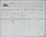 E. C. Roberts, Manifest, 6 August 1856