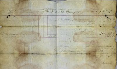 Account, 1 December 1857