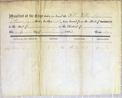 Ellen Williams, Manifest, 16 July 1863