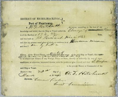 Ebenezer, Oath, 23 March 1864