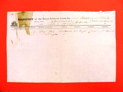 Chippewa, Manifest , 15 September 1846