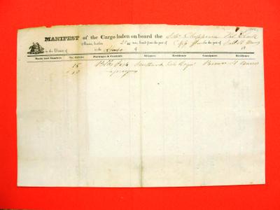 Chippewa, Manifest , 1846