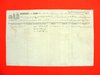 Two Brothers, Manifest , 27 April 1847