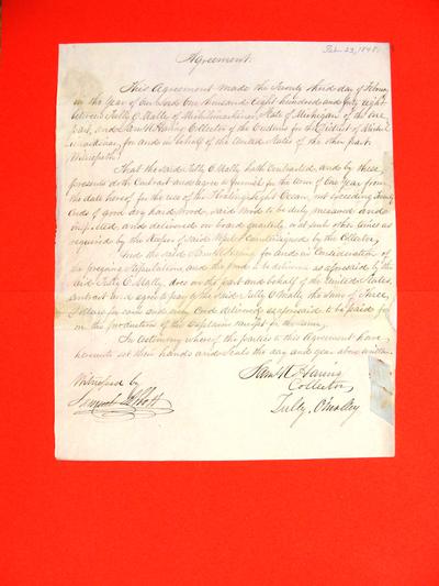 Ocean, Agreement, 23 February 1848