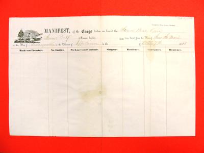 Gore, Manifest , 7 October 1848