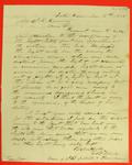 E. B. Ward to S. K. Harring, re Detour light, Correspondence, 18 November 1848