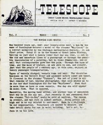 Telescope, v. 2, n. 3 (March 1953)