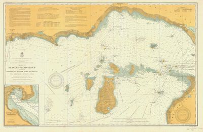 Beaver Island Group Including Northeast Shore of Lake Michigan from Manistique to St. Helena Shoal, 1907