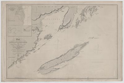 Chart of part of the North Coast of Lake Superior from Grand Portage Bay to Hawk Islet, including Isle Royale [1823-25, 1863]