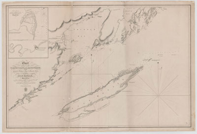 Chart of part of the North Coast of Lake Superior from Grand Portage Bay to Hawk Islet, including Isle Royale [1823-25]