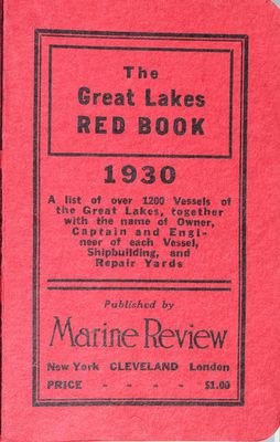 The Great Lakes Red Book, 1930