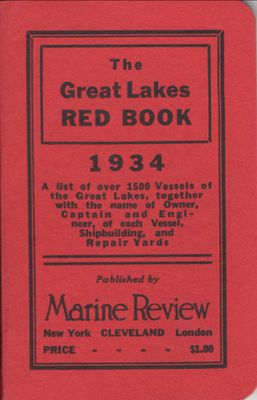 The Great Lakes Red Book, 1934