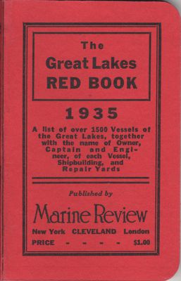 The Great Lakes Red Book, 1935