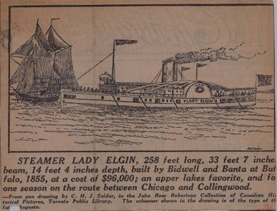 The Lady Elgin: Schooner Days LXXII (72)