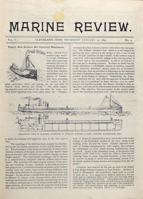 Marine Review (Cleveland, OH), 14 Jan 1892