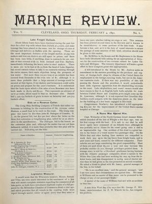 Marine Review (Cleveland, OH), 4 Feb 1892