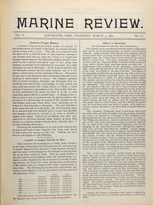 Marine Review (Cleveland, OH), 3 Mar 1892