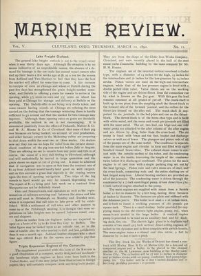 Marine Review (Cleveland, OH), 10 Mar 1892