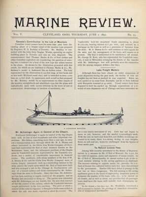 Marine Review (Cleveland, OH), 2 Jun 1892