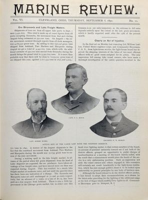 Marine Review (Cleveland, OH), 8 Sep 1892