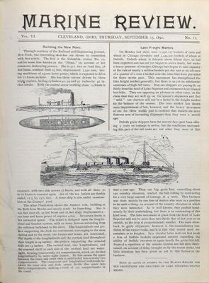 Marine Review (Cleveland, OH), 15 Sep 1892